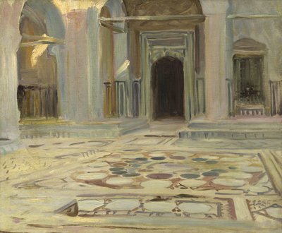 Pavement, Kairo, 1891 av John Singer Sargent